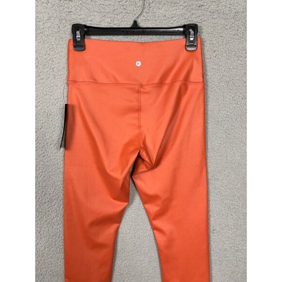 90 Degree By Reflex Women's High Waisted Tummy Control Leggings Orange Small NWT - Picture 4 of 7